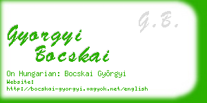 gyorgyi bocskai business card