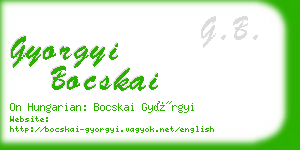 gyorgyi bocskai business card